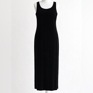 Chico’s Travelers Black Sleeveless Maxi Dress size 2 / large